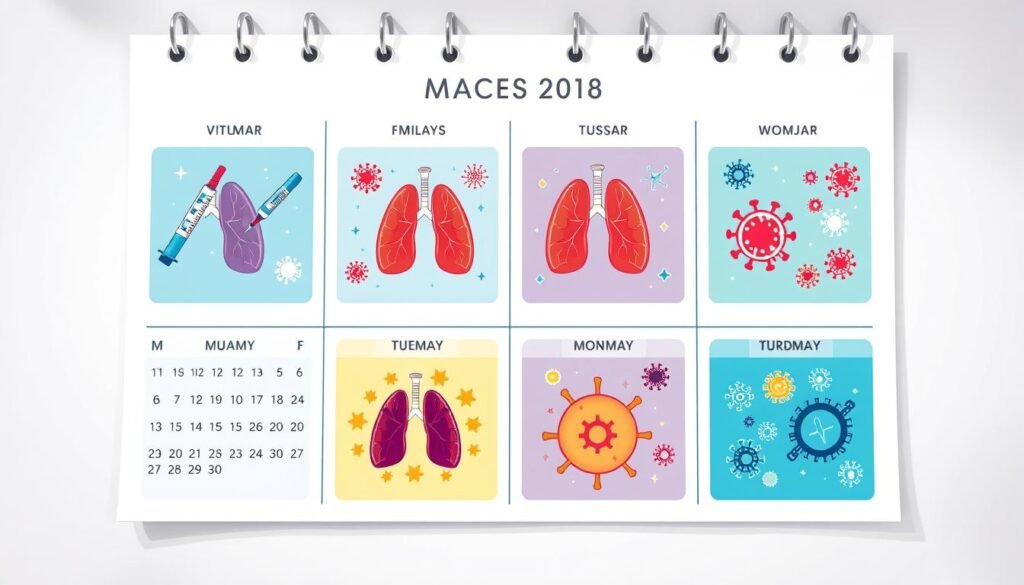 Calendario de vacunación respiratoria