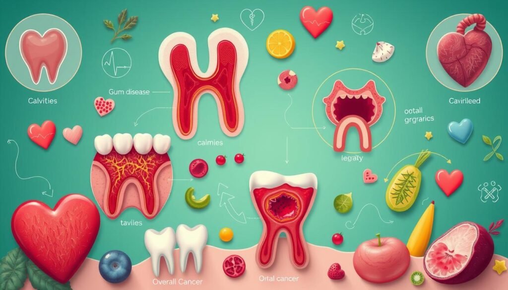 enfermedades relacionadas con la salud bucal