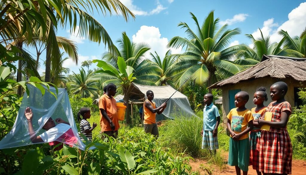 Educación sobre control de vectores de malaria