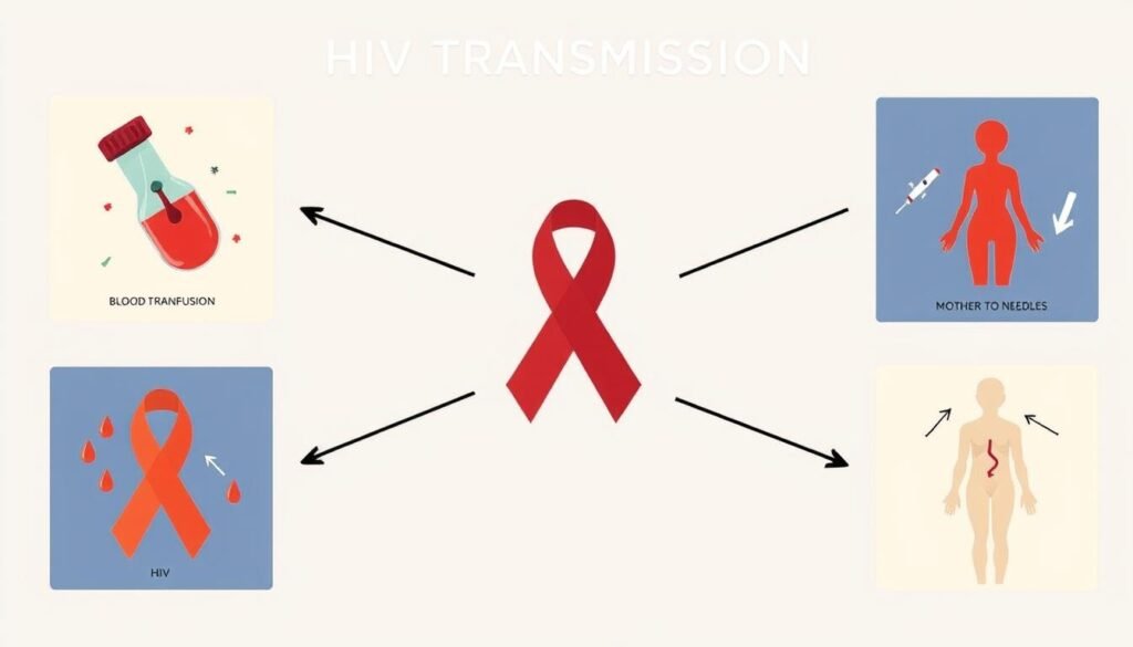 Mecanismos de transmisión de VIH