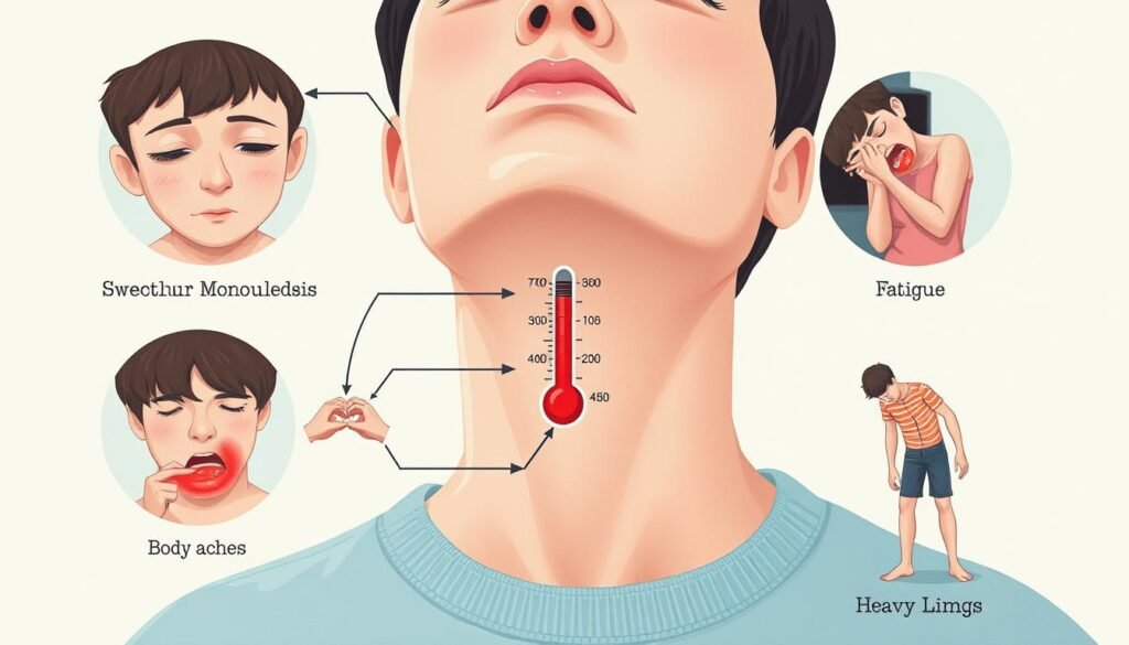 Síntomas de la mononucleosis