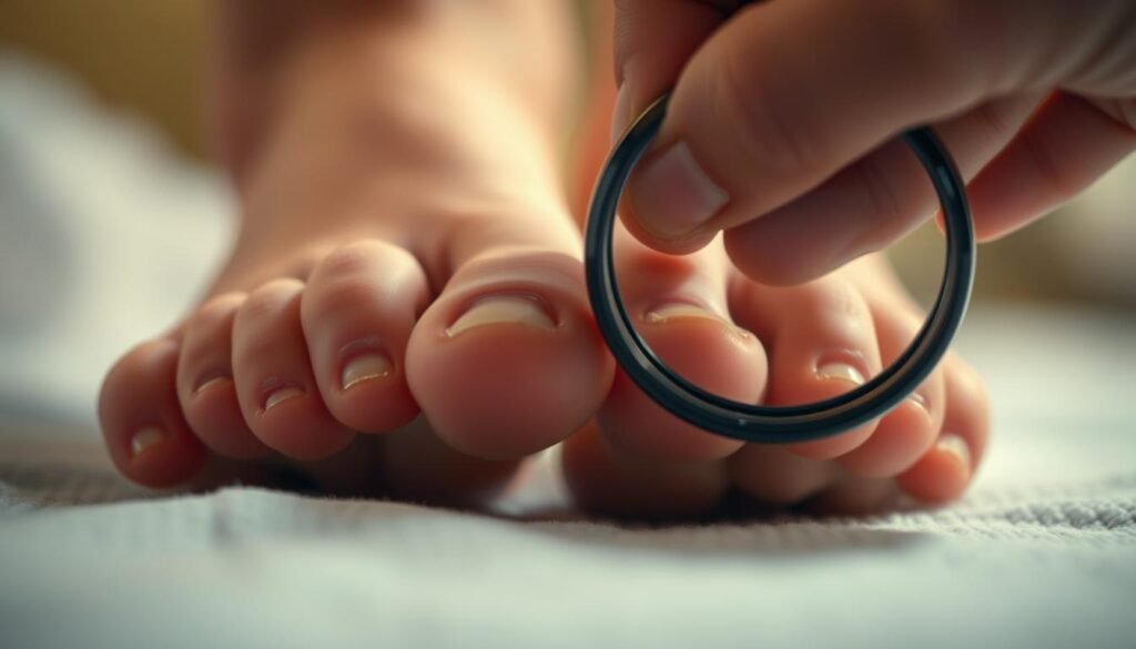 Revisión de uñas de los pies para prevenir hongos
