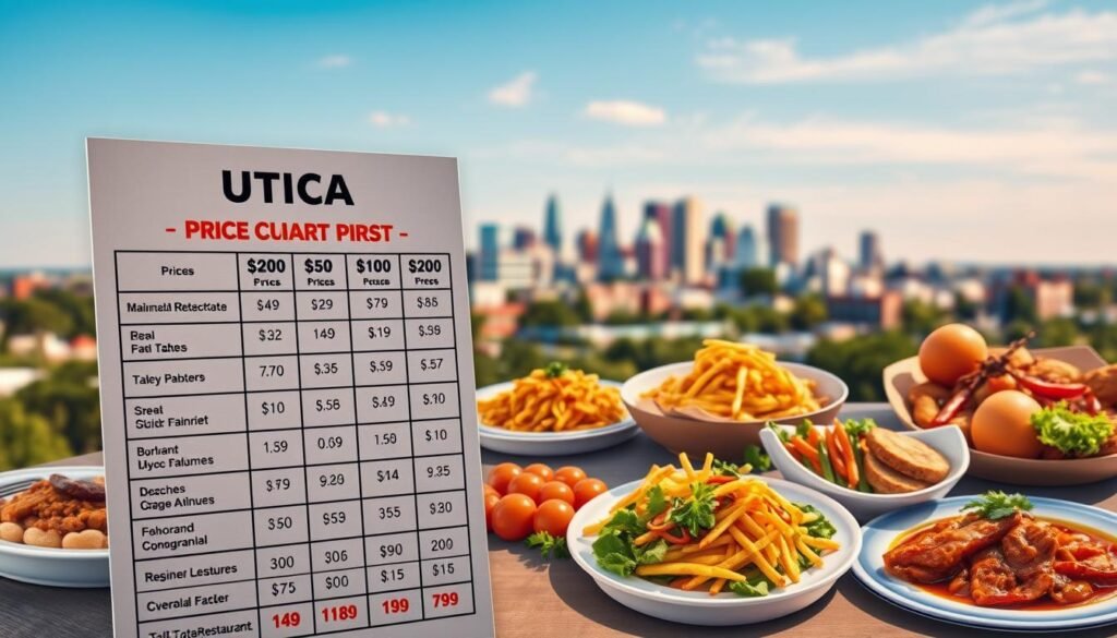 Comparativa de precios en restaurantes de Utica